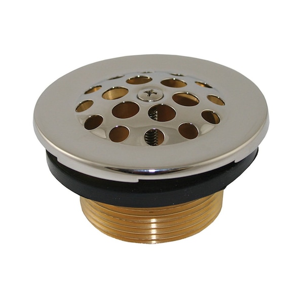 Polished Stainless Trip Lever Tub Drain Body